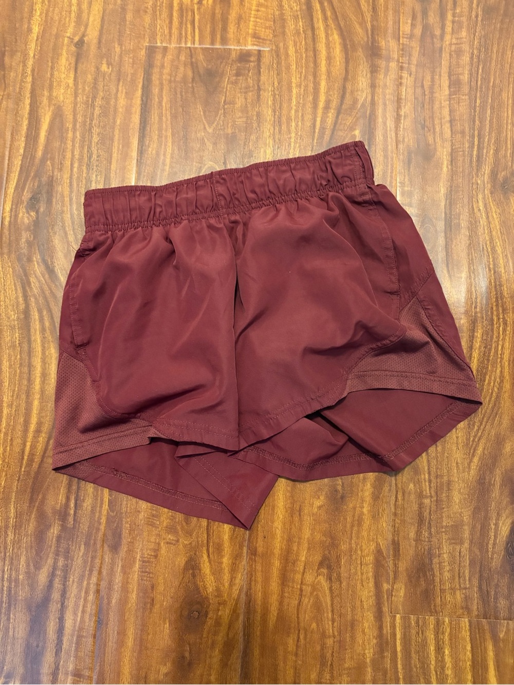 Avia Women's Athletic Shorts in Burgundy